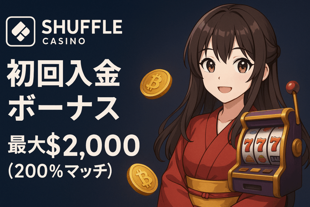 シャッフルカジノの最新ボーナス一覧