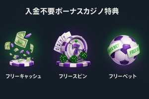 入金不要ボーナスカジノ特典